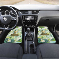 Heqet Nile Ankh Symbol Car Mats Egyptian Lotus Motif in Watercolor Life Theme