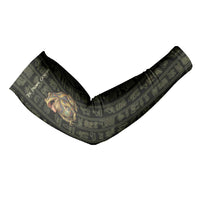 Heqet Ornate Frog Egyptian Arm Sleeves with Hieroglyphic Backdrop in Creation Theme
