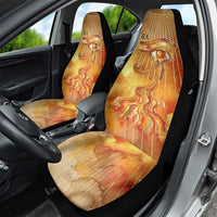 Ra Egyptian Car Seat Cover Sun God Eye of Ra Fiery Wings Eternal Source Golden Light