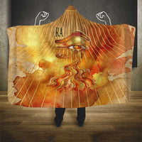 Ra Egyptian Hooded Blanket Sun God Eye of Ra Fiery Wings Eternal Source Golden Light