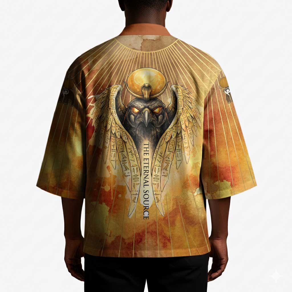Ra Egyptian Kimono Sun God Eye of Ra Fiery Wings Eternal Source Golden Light