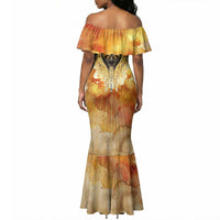 Ra Egyptian Mermaid Dress Sun God Eye of Ra Fiery Wings Eternal Source Golden Light