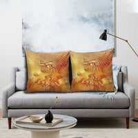 Ra Egyptian Pillow Cover Sun God Eye of Ra Fiery Wings Eternal Source Golden Light