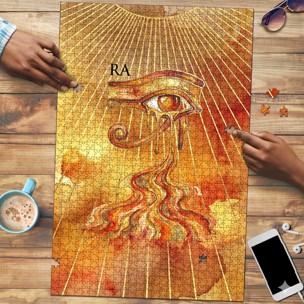Ra Egyptian Puzzle Sun God Eye of Ra Fiery Wings Eternal Source Golden Light