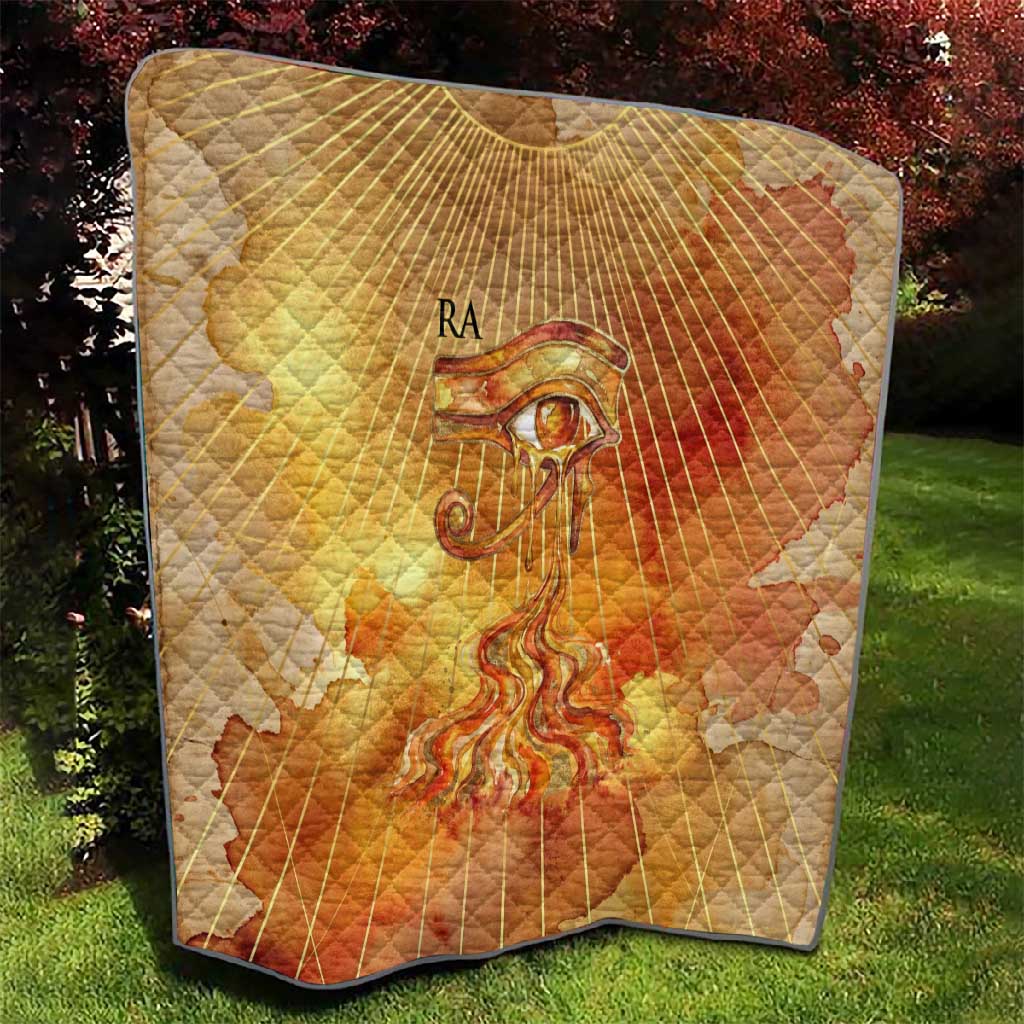 Ra Egyptian Quilt Sun God Eye of Ra Fiery Wings Eternal Source Golden Light