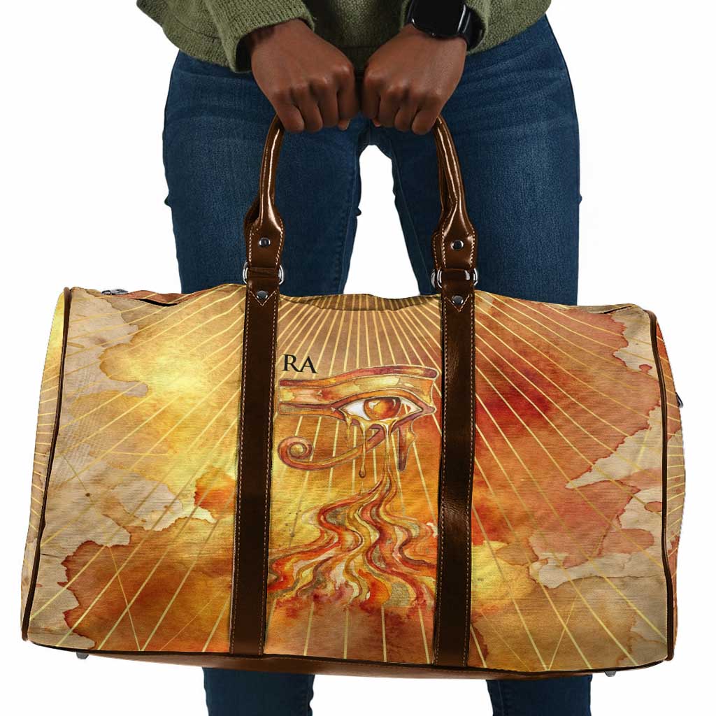 Ra Egyptian Travel Bag Sun God Eye of Ra Fiery Wings Eternal Source Golden Light