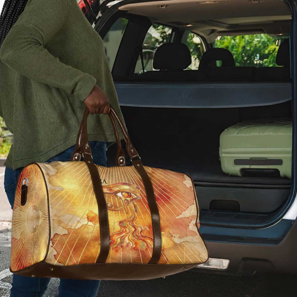 Ra Egyptian Travel Bag Sun God Eye of Ra Fiery Wings Eternal Source Golden Light