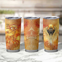Ra Egyptian Tumbler Cup Sun God Eye of Ra Fiery Wings Eternal Source Golden Light