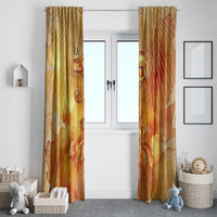 Ra Egyptian Window Curtain Sun God Eye of Ra Fiery Wings Eternal Source Golden Light