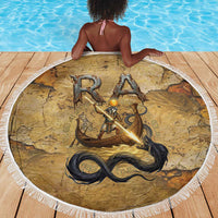 Ra Egyptian Beach Blanket Sun God Solar Disk Serpent Slayer Ancient Egyptian Boat of the Underworld