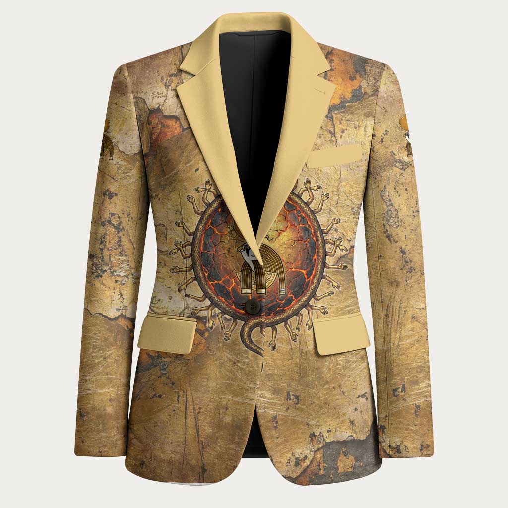 Ra Egyptian Blazer Sun God Solar Disk Serpent Slayer Ancient Egyptian Boat of the Underworld