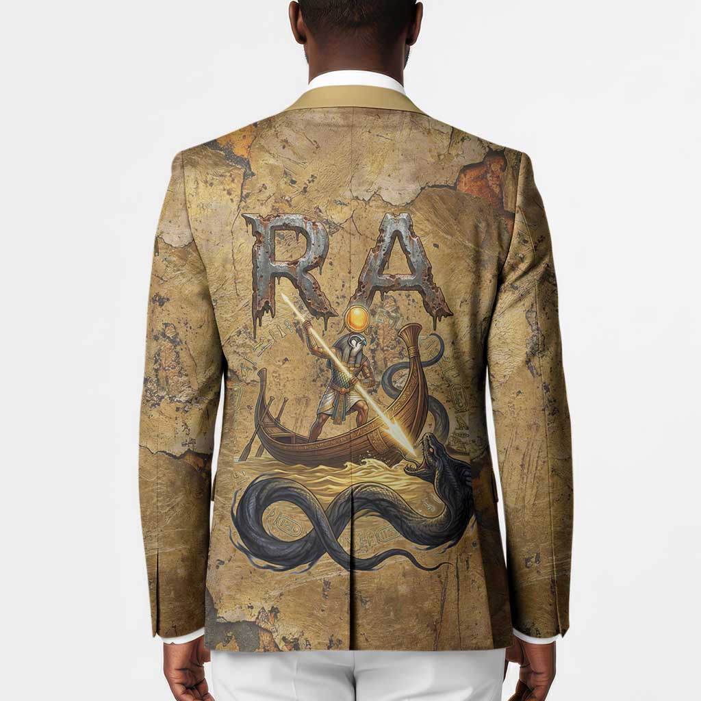 Ra Egyptian Blazer Sun God Solar Disk Serpent Slayer Ancient Egyptian Boat of the Underworld