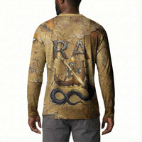 Ra Egyptian Button Sweatshirt Sun God Solar Disk Serpent Slayer Ancient Egyptian Boat of the Underworld