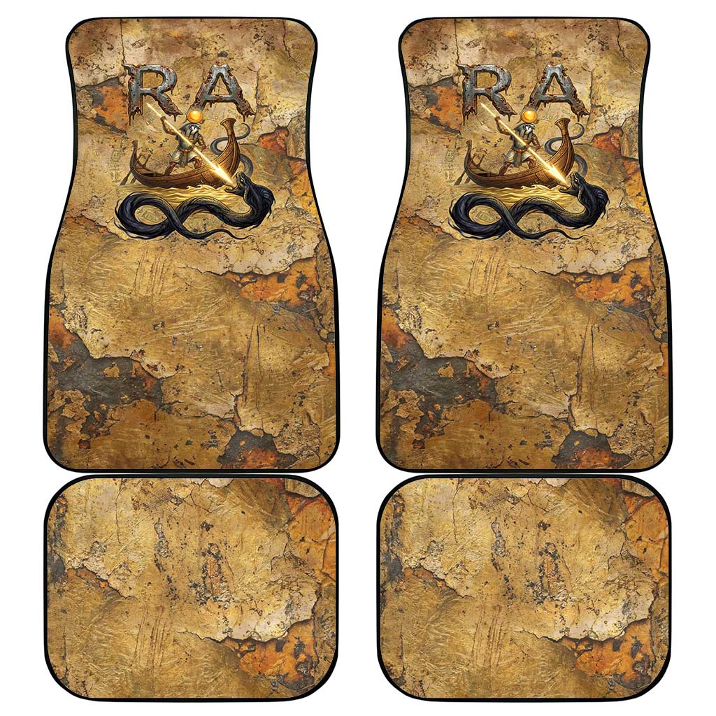 Ra Egyptian Car Mats Sun God Solar Disk Serpent Slayer Ancient Egyptian Boat of the Underworld