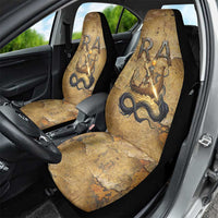 Ra Egyptian Car Seat Cover Sun God Solar Disk Serpent Slayer Ancient Egyptian Boat of the Underworld