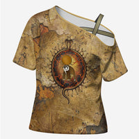Ra Egyptian Cross Shoulder Shirt Sun God Solar Disk Serpent Slayer Ancient Egyptian Boat of the Underworld