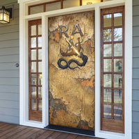 Ra Egyptian Door Cover Sun God Solar Disk Serpent Slayer Ancient Egyptian Boat of the Underworld