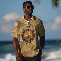 Ra Egyptian Hawaiian Shirt Sun God Solar Disk Serpent Slayer Ancient Egyptian Boat of the Underworld