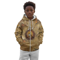Ra Egyptian Kid Hoodie Sun God Solar Disk Serpent Slayer Ancient Egyptian Boat of the Underworld