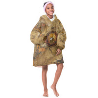 Ra Egyptian Kid Wearable Blanket Hoodie Sun God Solar Disk Serpent Slayer Ancient Egyptian Boat of the Underworld