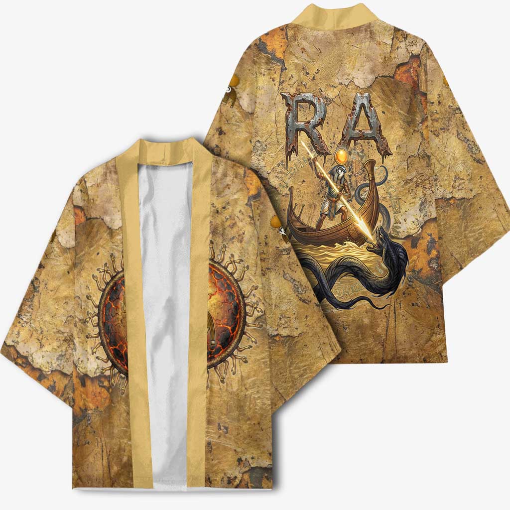 Ra Egyptian Kimono Sun God Solar Disk Serpent Slayer Ancient Egyptian Boat of the Underworld