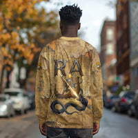 Ra Egyptian Long Sleeve Shirt Sun God Solar Disk Serpent Slayer Ancient Egyptian Boat of the Underworld