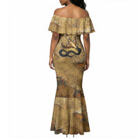 Ra Egyptian Mermaid Dress Sun God Solar Disk Serpent Slayer Ancient Egyptian Boat of the Underworld