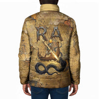 Ra Egyptian Padded Jacket Sun God Solar Disk Serpent Slayer Ancient Egyptian Boat of the Underworld
