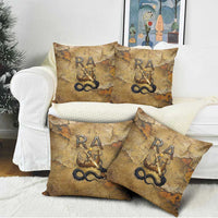 Ra Egyptian Pillow Cover Sun God Solar Disk Serpent Slayer Ancient Egyptian Boat of the Underworld