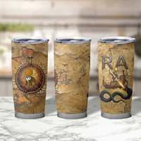 Ra Egyptian Tumbler Cup Sun God Solar Disk Serpent Slayer Ancient Egyptian Boat of the Underworld