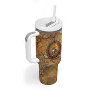 Ra Egyptian Tumbler With Handle Sun God Solar Disk Serpent Slayer Ancient Egyptian Boat of the Underworld