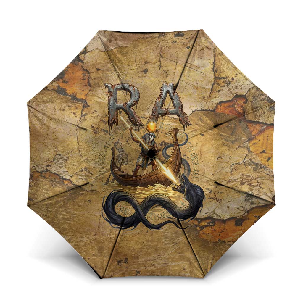 Ra Egyptian Umbrella Sun God Solar Disk Serpent Slayer Ancient Egyptian Boat of the Underworld