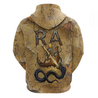 Ra Egyptian Zip Hoodie Sun God Solar Disk Serpent Slayer Ancient Egyptian Boat of the Underworld