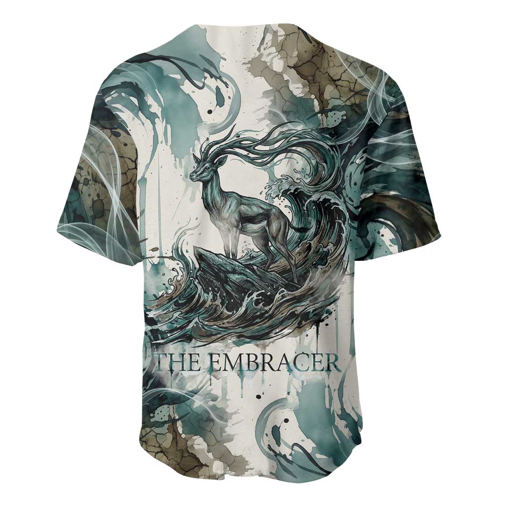 Anuket Egyptian Baseball Jersey Goddess of the Nile Flowing Water Gazelle Spirit The Embracer