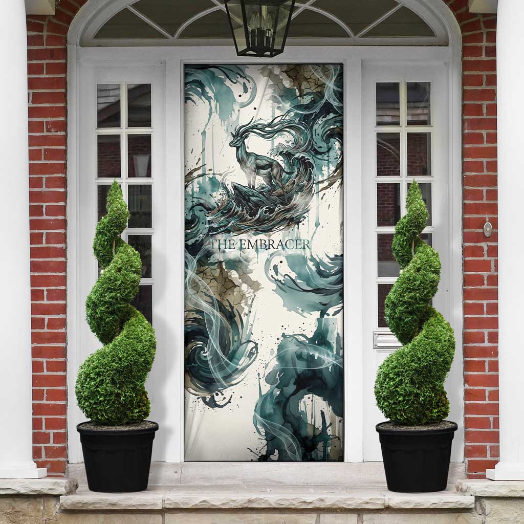 Anuket Egyptian Door Cover Goddess of the Nile Flowing Water Gazelle Spirit The Embracer