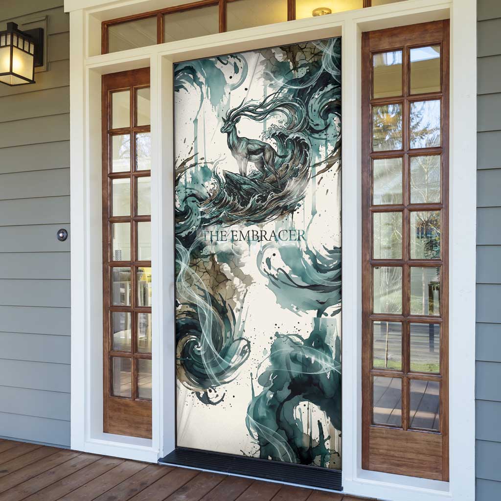 Anuket Egyptian Door Cover Goddess of the Nile Flowing Water Gazelle Spirit The Embracer
