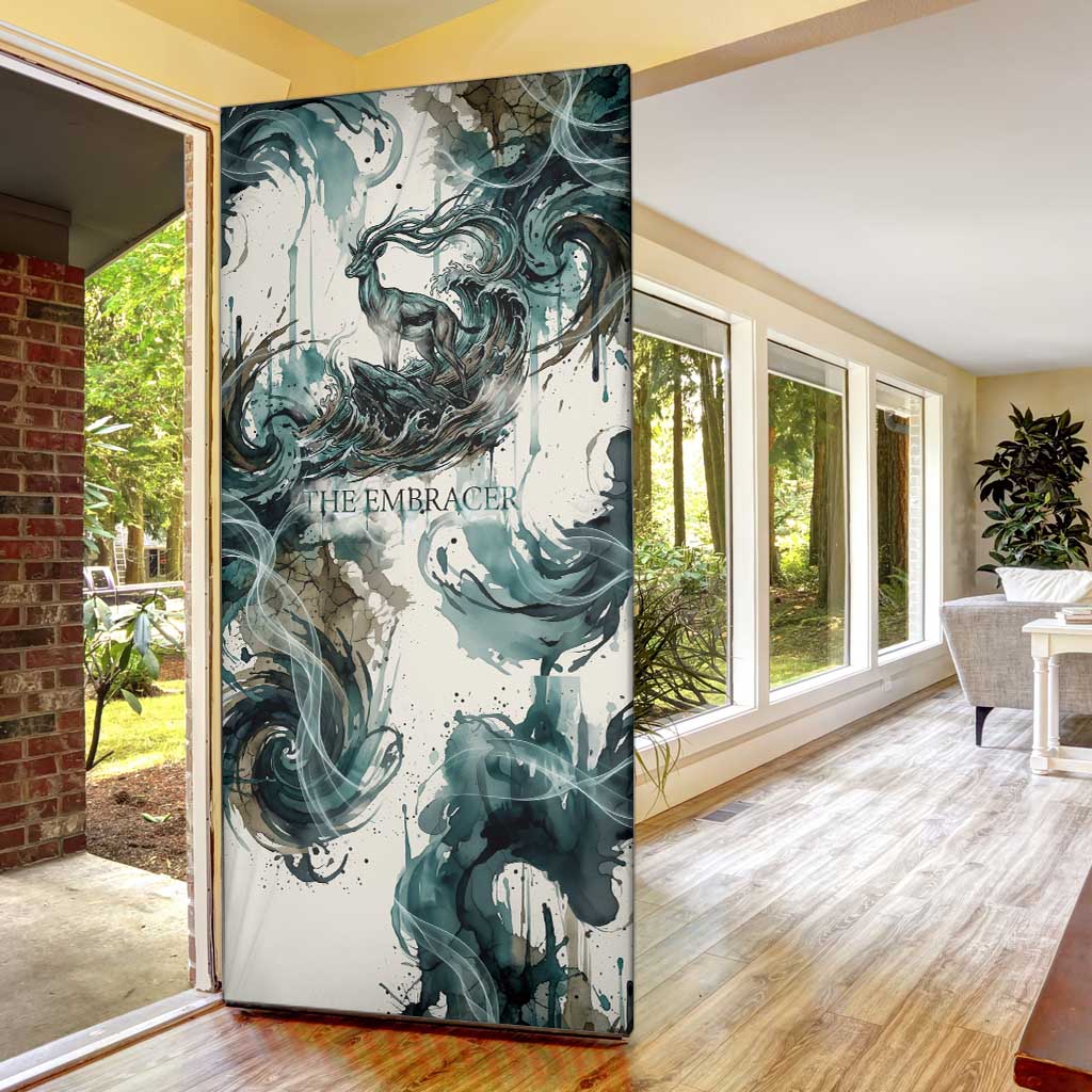 Anuket Egyptian Door Cover Goddess of the Nile Flowing Water Gazelle Spirit The Embracer