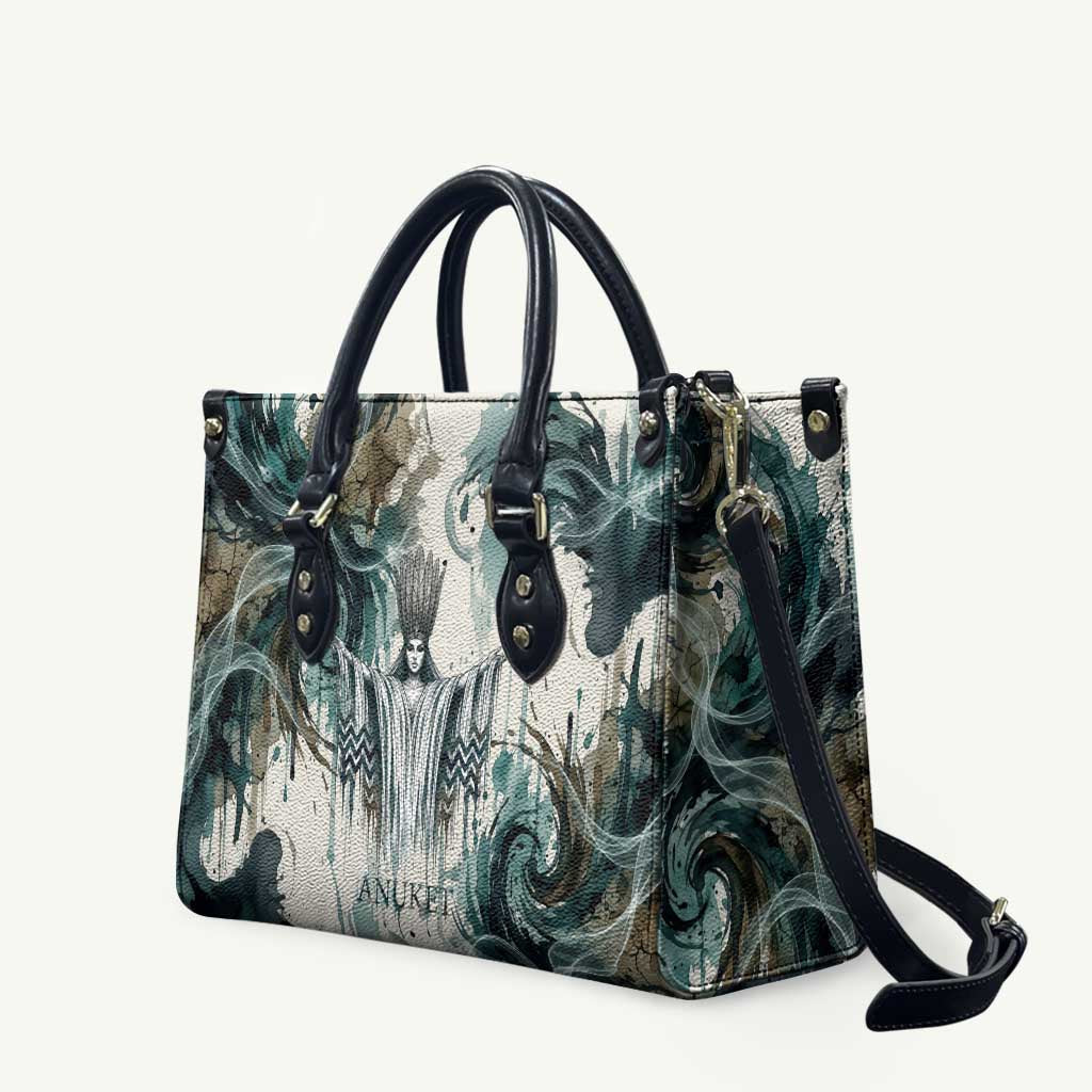 Anuket Egyptian Leather Bag Goddess of the Nile Flowing Water Gazelle Spirit The Embracer