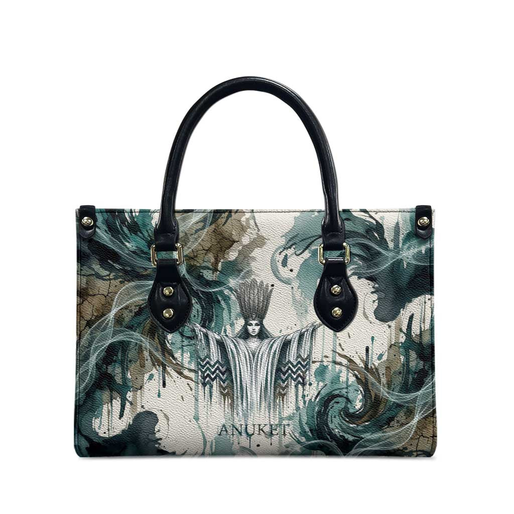 Anuket Egyptian Leather Bag Goddess of the Nile Flowing Water Gazelle Spirit The Embracer
