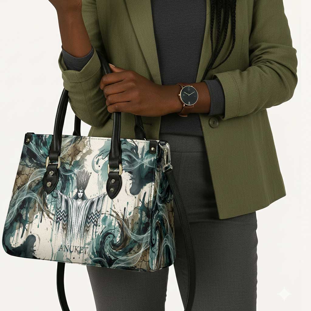 Anuket Egyptian Leather Bag Goddess of the Nile Flowing Water Gazelle Spirit The Embracer