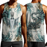 Anuket Egyptian Men Tank Top Goddess of the Nile Flowing Water Gazelle Spirit The Embracer