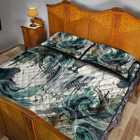 Anuket Egyptian Quilt Bed Set Goddess of the Nile Flowing Water Gazelle Spirit The Embracer