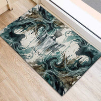 Anuket Egyptian Rubber Doormat Goddess of the Nile Flowing Water Gazelle Spirit The Embracer