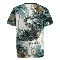 Anuket Egyptian Rugby Jersey Goddess of the Nile Flowing Water Gazelle Spirit The Embracer