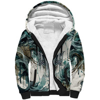 Anuket Egyptian Sherpa Hoodie Goddess of the Nile Flowing Water Gazelle Spirit The Embracer