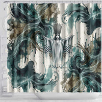 Anuket Egyptian Shower Curtain Goddess of the Nile Flowing Water Gazelle Spirit The Embracer