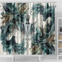 Anuket Egyptian Shower Curtain Goddess of the Nile Flowing Water Gazelle Spirit The Embracer