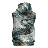 Anuket Egyptian Sleeveless Hoodie Goddess of the Nile Flowing Water Gazelle Spirit The Embracer