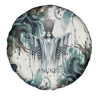 Anuket Egyptian Spare Tire Cover Goddess of the Nile Flowing Water Gazelle Spirit The Embracer