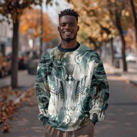 Anuket Egyptian Sweatshirt Goddess of the Nile Flowing Water Gazelle Spirit The Embracer